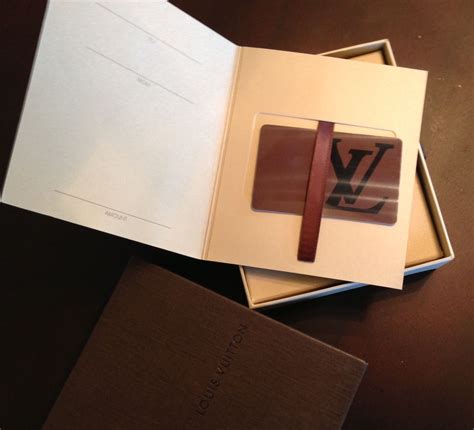 Louis Vuitton gift voucher